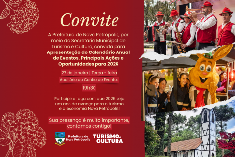 Secretaria de Turismo e Cultura de Nova Petrópolis apresenta calendário de eventos e oportunidades para 2026