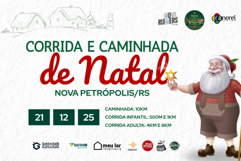 Corrida e Caminhada da Magia do Natal fortalece o turismo e movimenta Nova Petrópolis