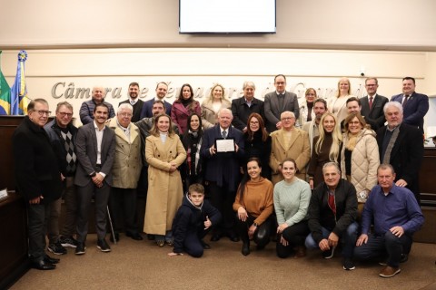 Pedro Henrique Bertolucci é homenageado pelo Dia Municipal do Migrante em Gramado