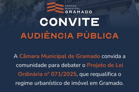 Audiência Pública vai debater projeto para área do Lago da Ferradura