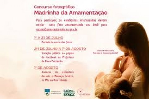 Nova Petrópolis promove o concurso fotográfico “Madrinha da Amamentação 2025”