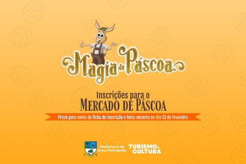 Magia da Páscoa 2026, de Nova Petrópolis, abre inscrições para Mercado de Páscoa