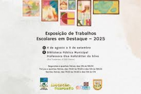 Biblioteca Pública de Nova Petrópolis contará com Exposição de Trabalhos Escolares