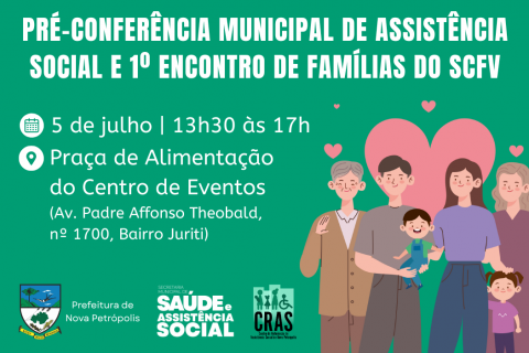 Nova Petrópolis realiza Pré-Conferência Municipal de Assistência Social e 1º Encontro de Famílias do SCFV